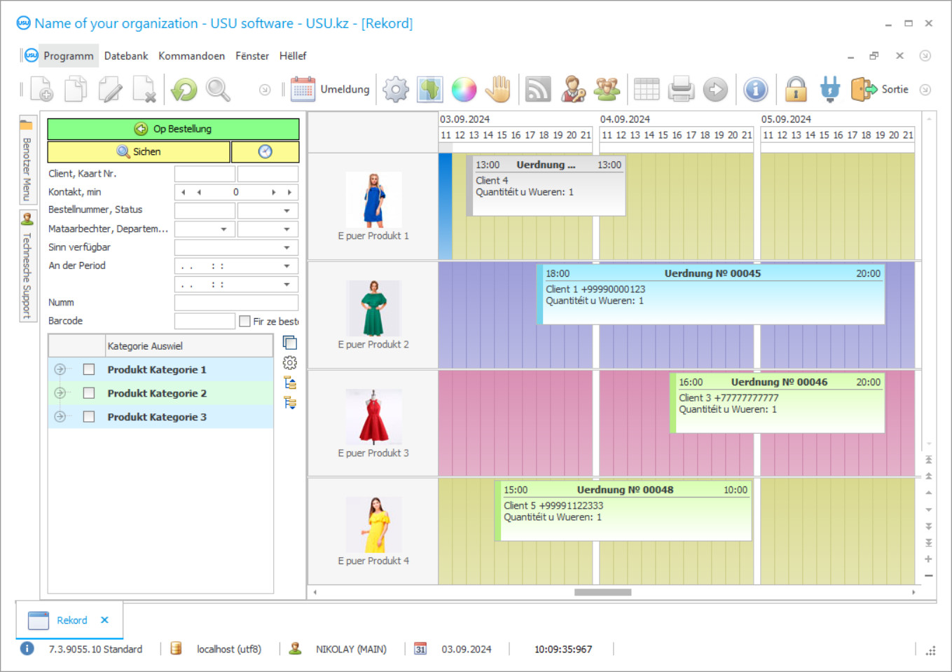 Programm fir ze verlounen - Programm Screenshot