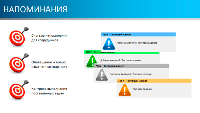 Напоминания