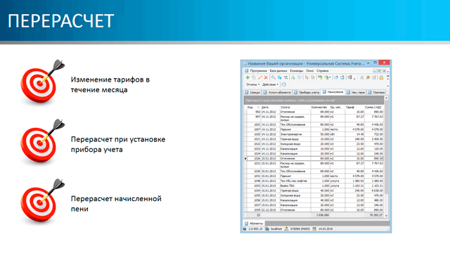 Перерасчет