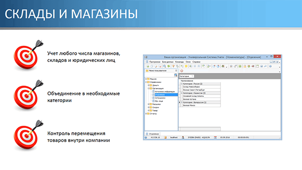 Склады и магазины