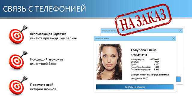 Связь с телефонией