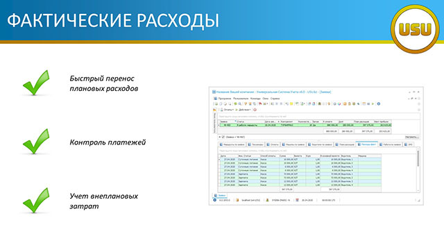 Фактические расходы
