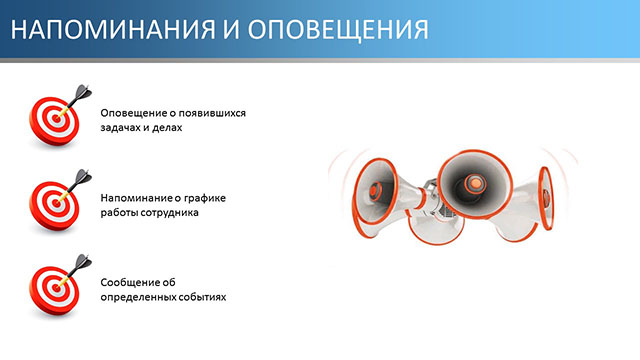 Напоминания и оповещения