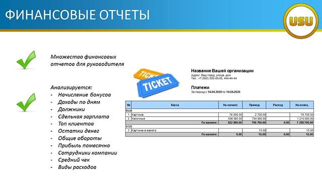Финансовые отчеты