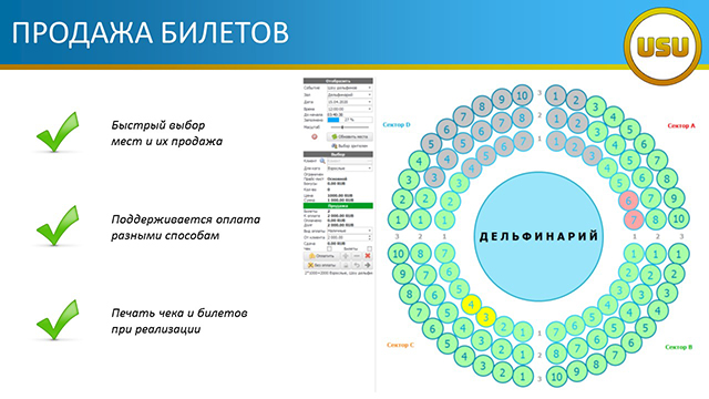 Продажа билетов
