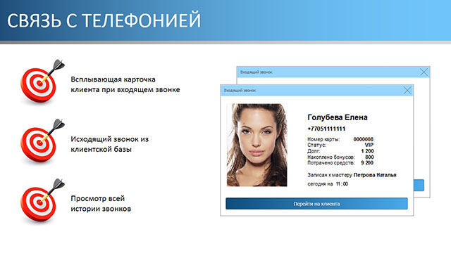 Связь с телефонией