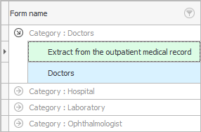 Formular 027/år. Uddrag fra en ambulant patientjournal