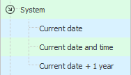Form bookmarks. System data