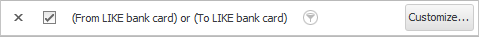 financial transactions. The resulting condition at the bottom of the table