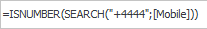 Formula for formatting a string field when entering the desired text