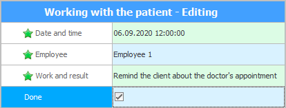 Editing work with a client