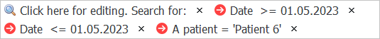 Criteria for selecting information from the electronic archive of the medical history of a medical organization