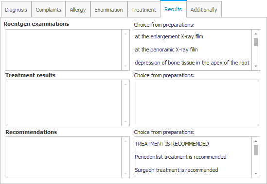 Treatment results