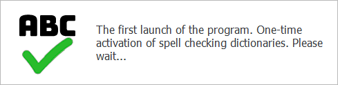 Setting up dictionaries for checking spelling
