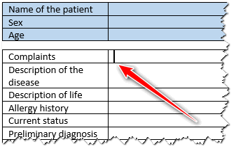 Position in the document to create a bookmark