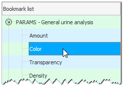 Parameterauswahl