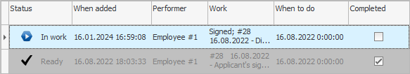 Second job.