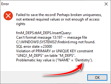 Duplicate. There is already such a value