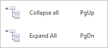Expand or collapse groups