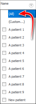 Redisplay all entries