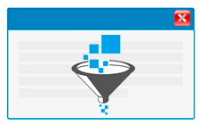 Complex filtering with a large filter settings window