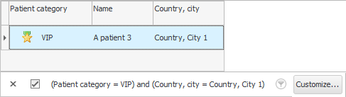 Multiple filtering