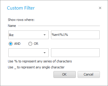 Search at the same time by part of both the surname and the name