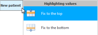 Fix on top. Fix from below