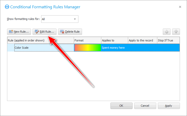 Replacing a Conditional Formatting Rule