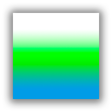 Gradient using three colors