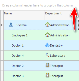 Panel pengelompokan