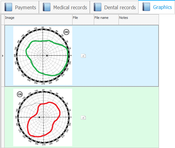 Two resized images in the database