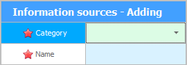 Adding a source of information