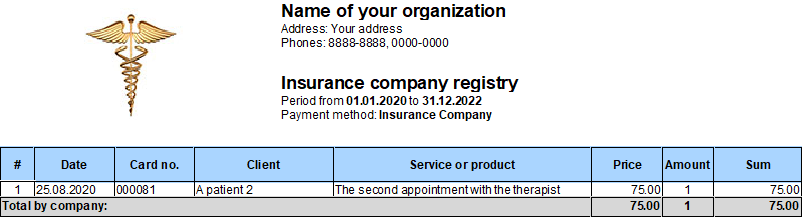 Register for an insurance company