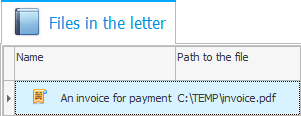 Email with attachments