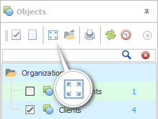Show all objects on the map