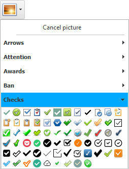 Selecting the assigned picture