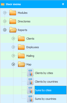 Amounts by city