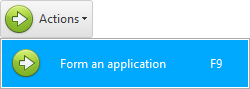 Menu. Create a supplier request