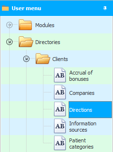 Directory of people who refer patients to appointments