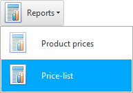 Print price list