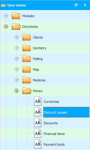 Menu. Alasan diskon