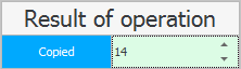 Operation result