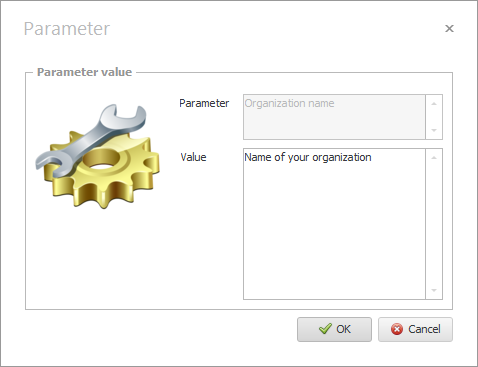 Changing the value of a parameter
