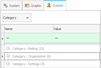 Program user settings