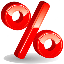 An employee works on a percentage