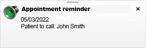 Pop-up notification