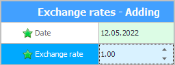 National currency rate