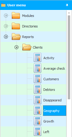 Client geography analysis