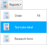 Udskrivning af røretiketter